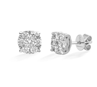 Orecchini Buonocore Donna in Oro bianco Diamante 387O01DW